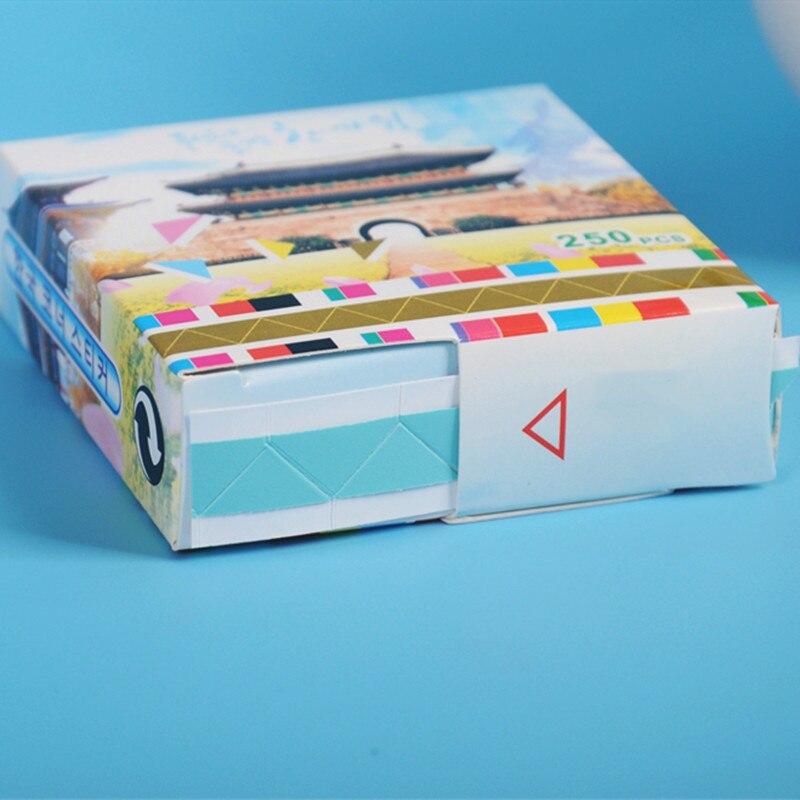 Autocollant d'angle de Photo en PVC, 250 pièces, Scrapbook auto-adhésif, Protection d'albums Photo, papier de décoration de couleur unie, artisanat Simple, bricolage: Blue 1 Box