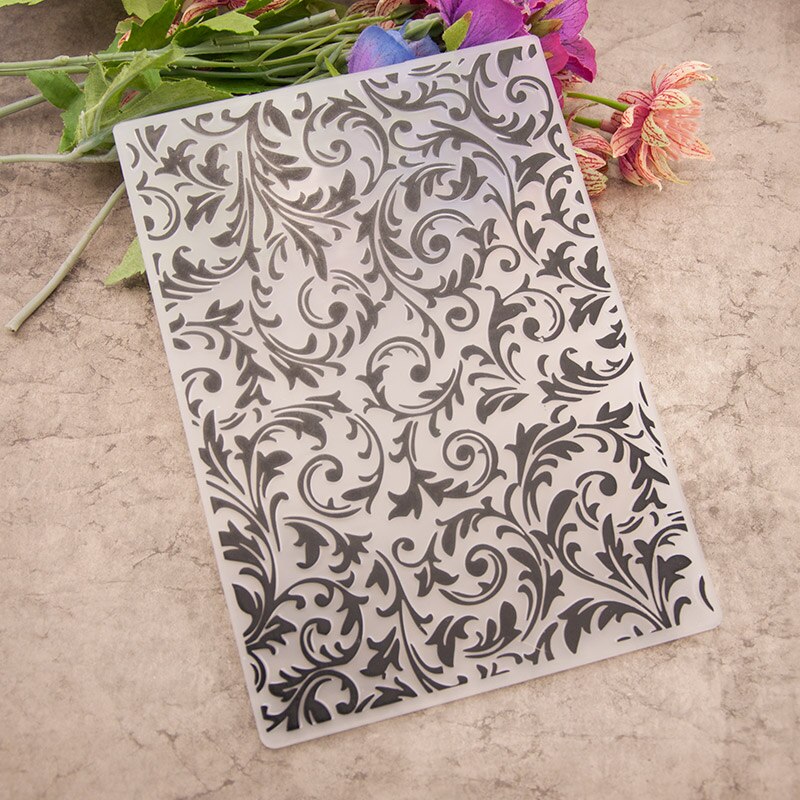 19 Plastic Embossing Map Voor Scrapbooking Diy Fotoalbum Kaart 5 "X 7": EM053