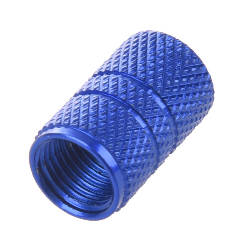 4 PCS Metal Car Auto Tire Valve Stem Covers Caps Blue