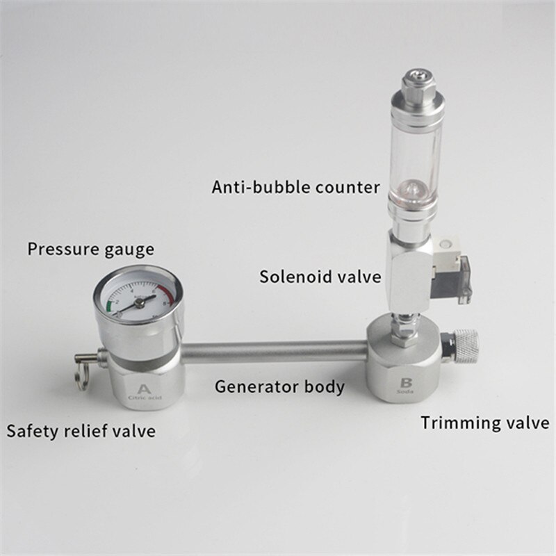 Aquarium DIY CO2 Generator System Kit With Pressure Air Flow Adjustment Water Plant Fish AquariumCo2Valve Diffuser