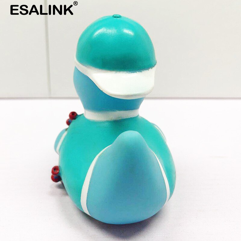 ESALINK 7-12Cm Ente Baby Spielzeug Kognitiven Puzzle Schwimm Spielzeug Skateboard Junge Duc Gummi Ente Bad Spielzeug Für mädchen