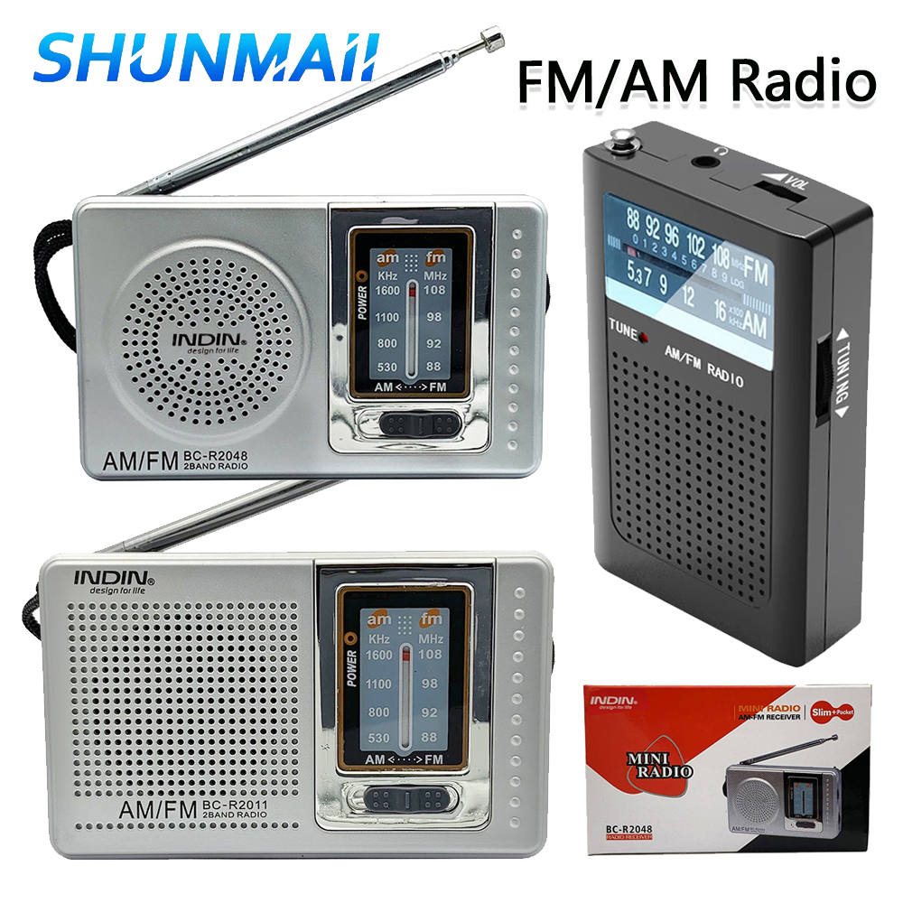 Tragbarer retro-nasser Radio batterie betriebener Bluetooth-kompatibler Lautsprecher Behälter FM-Multiband-Radio-Stereo empfänger mit Antenne