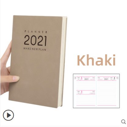 Kalender notesbog  a5 dages plan månedlig plan bog praktiske dagbog notesblokke skoleartikler studerende papirvarer til kontorhjem: 3