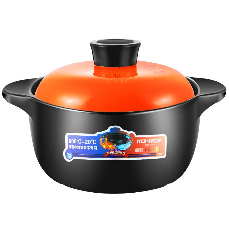 High Temperature Resistant Earthenware Soup Pot Soup Casserole Ceramic Open Flame Household Gas Clay Pot for cooking