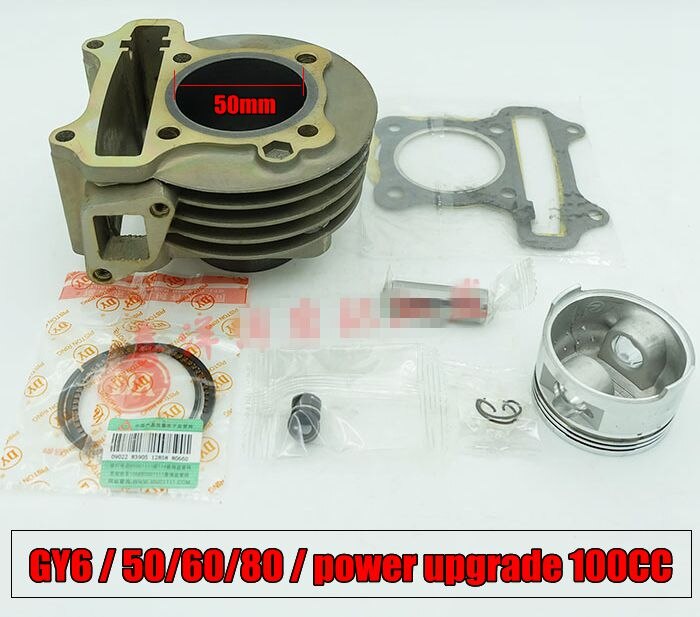 for KYMCO motorcycle scooter Bicycle GY6 four red 48cc / 50/80 modified 100cc sets of cylinder
