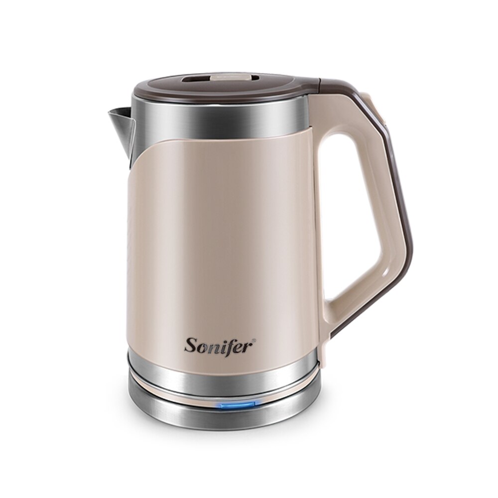 Sonifer – bouilloire électrique en acier inoxydable, théière à chauffage rapide, 1500W, 220V, 2l: SF2071-Coffee