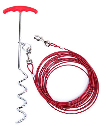 Hund Hof Leine und Beteiligung binden-aus Kabel und Dem Spiel für Außerhalb, Mittelgroße bis Große Hunde: 10M Kabel / verrotten
