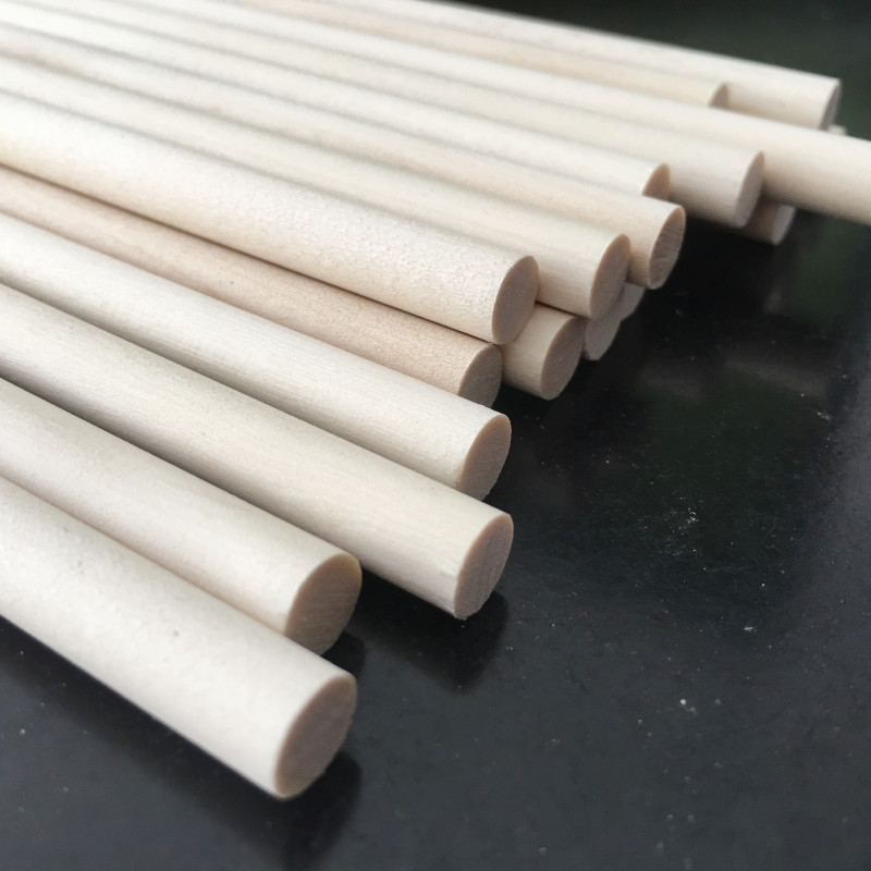 10pcs Wooden Dowel Rods Unfinished Hardwood Round ... – Grandado