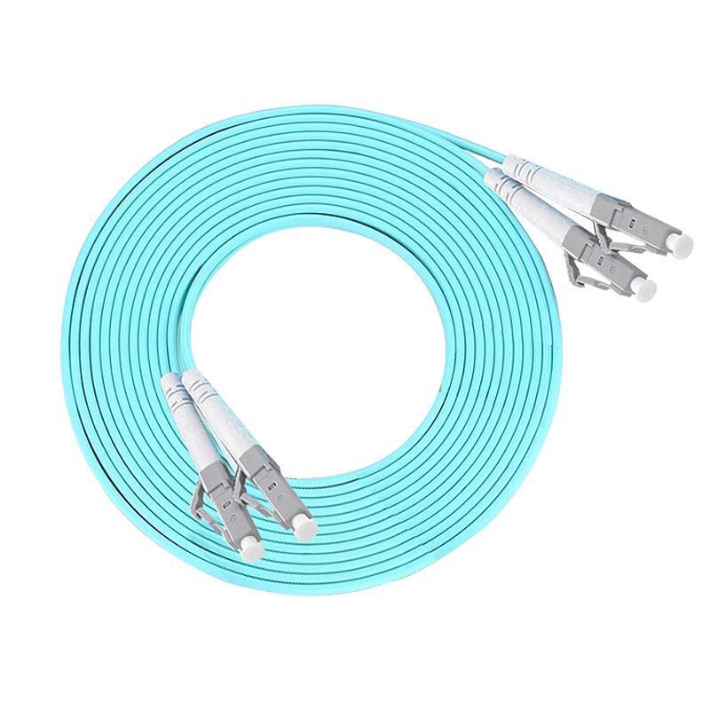 10pcs/lot LC-LC Multi-Mode OM3 Fiber Cable Multimode Duplex Fiber Optical Jumper Patch Cord