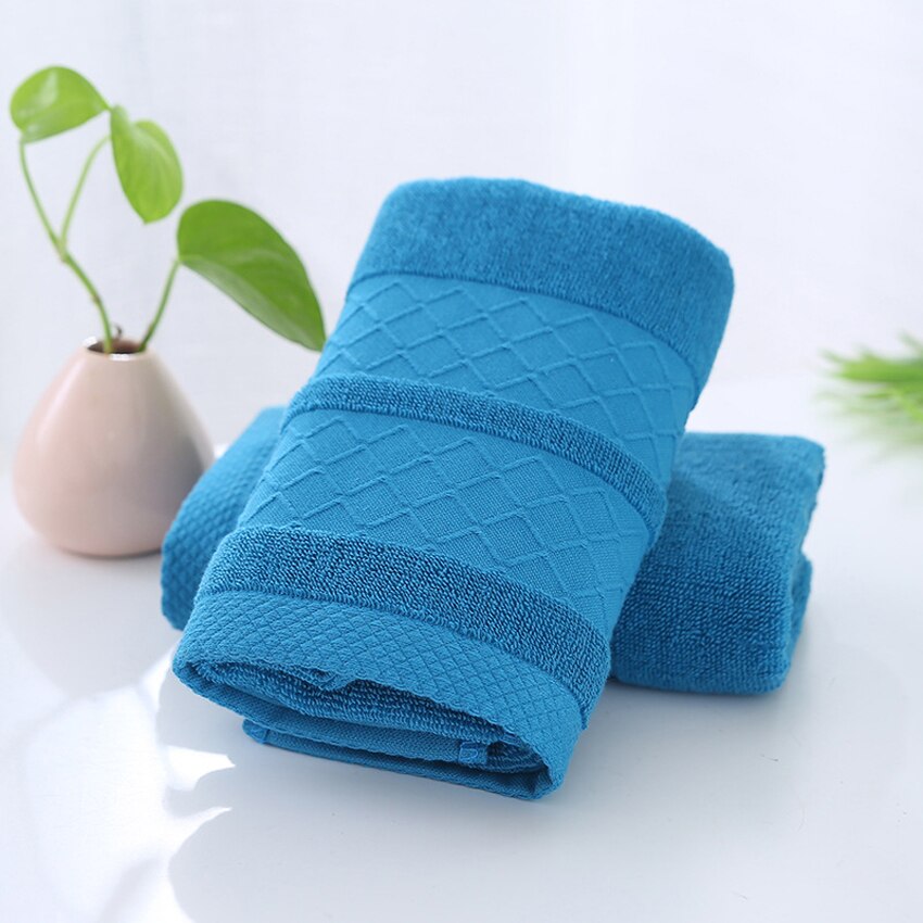 Geometric Towel 100% Cotton Towels Set Soft Thick Shower Bathroom Home Spa Face Towel for Adults Kids Toalla Serviette Handtuch: Color 1 / 1pcs 34x75cm