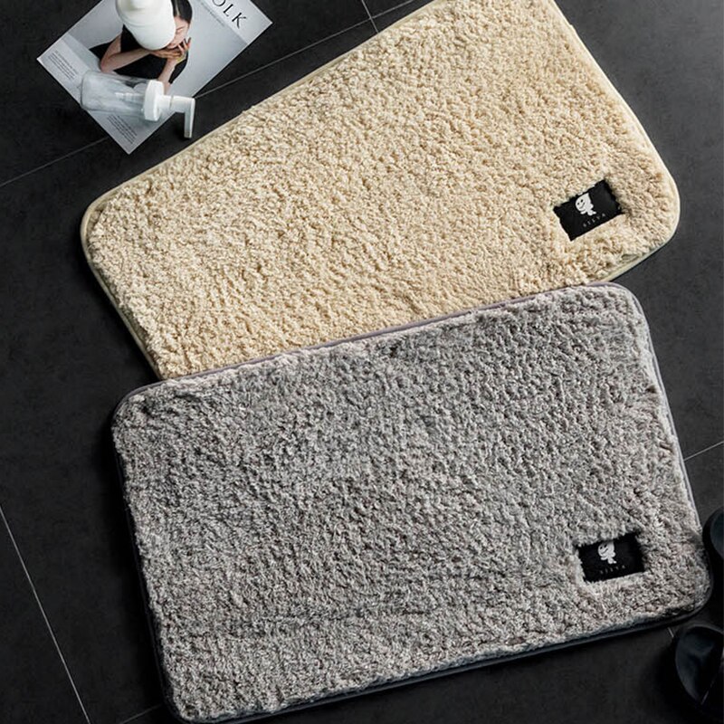 Home Bath Mat Non-Slip Bathroom Carpet Rectangle Washable Mats Microfiber Home Carpets kitchen Toilet Floor Decor
