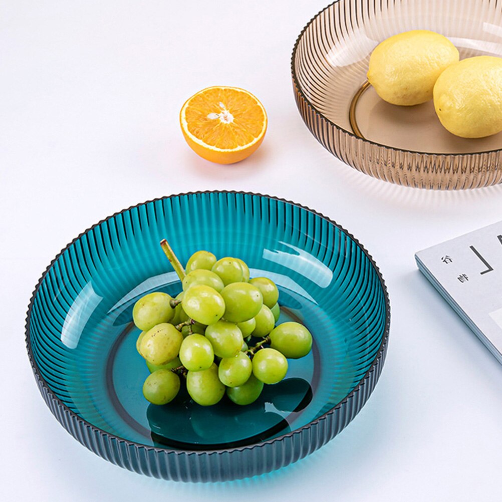 Fruit Storage Plate Practical Food Serving Tray Plastic Snacks Desserts Plate