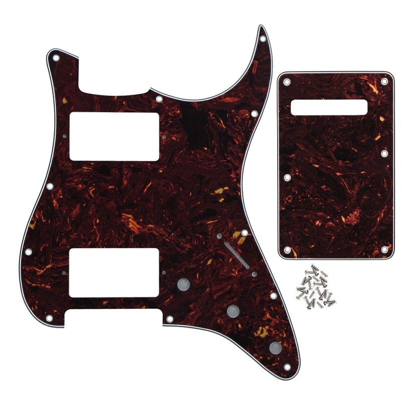 FLEOR Tele Guitarra Pickguard Humbucker Placa E Parafuso Para Peças De - Foto 10