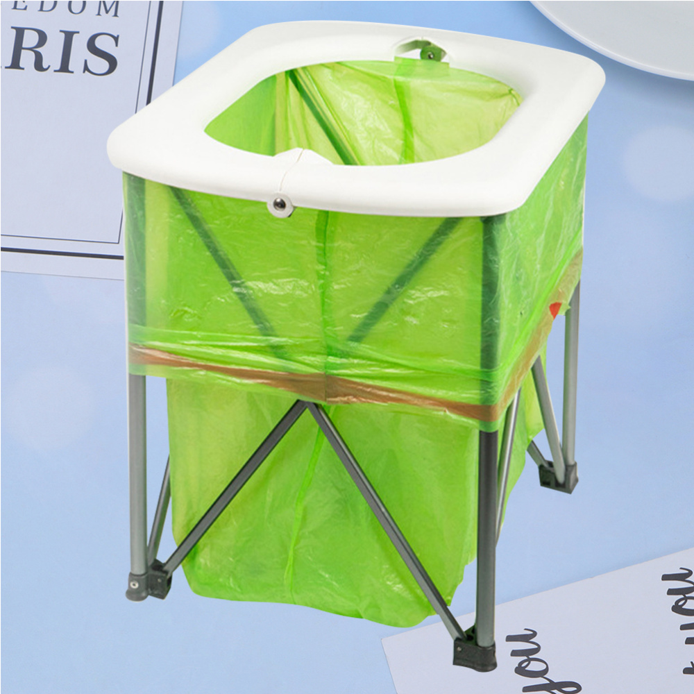 Outdoor Emergency Portable Toilet Multi-Function Folding Toilet Pedestal Pan For Camping Hiking