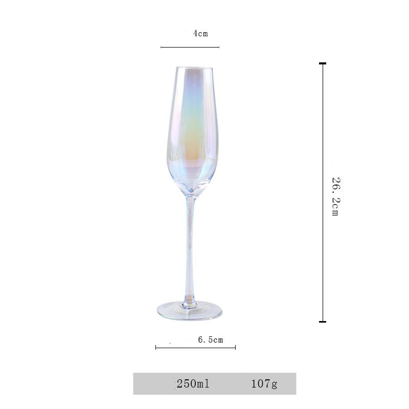 Verre à vin en cristal coloré arc-en-ciel, gobelet moderne, verre à champagne, verre à eau: YM002