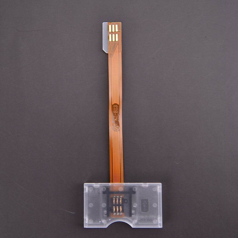 Sim Card Turn to Big Card Slot Converter Adapter Transparent Card Open Device Universal for Mobile Phones Sim Cards: Default Title