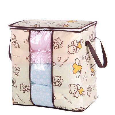 Doorschijnende Kleding Quilt Onder Bed Opbergtas Doek Doos Draagbare Rits Quilt Organizer Home Slaapkamer Organizer: D