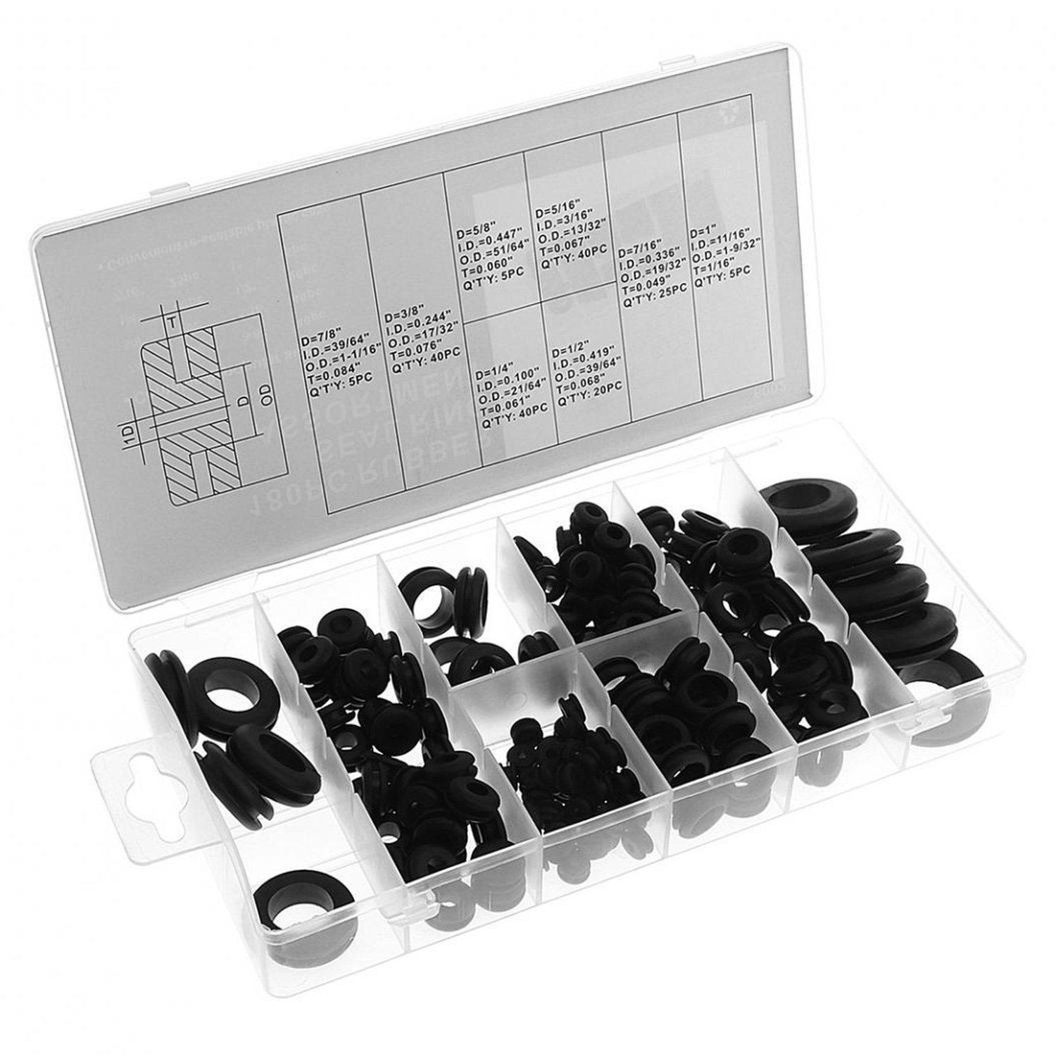 Set 180 cable gland units 8 measurements