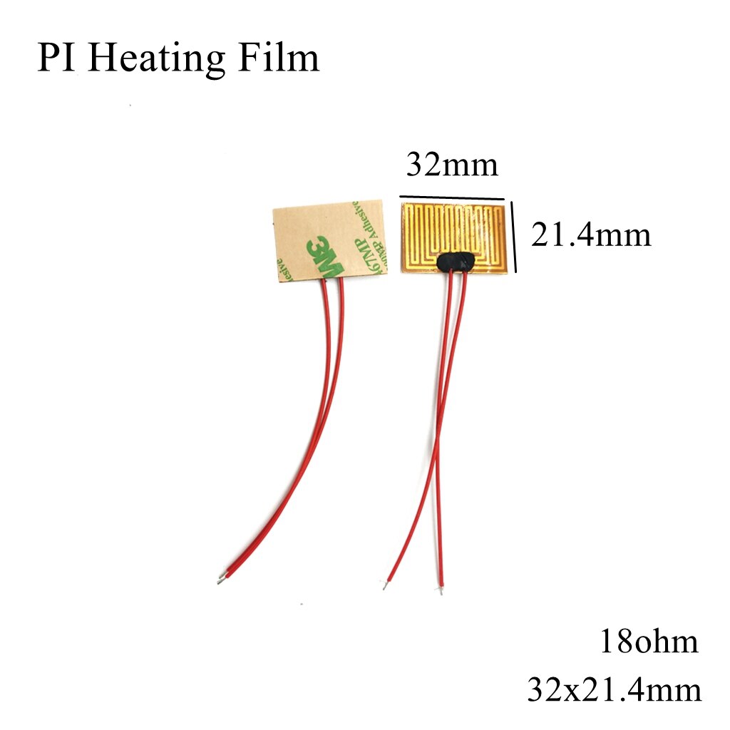 5V 12V 24V PI folia grzewcza płyta poliimidowa ogrzewanie elektryczny podgrzewany Panel Pad Mat Electrotherma elastyczna folia samoprzylepna grzałka oleju: 70x60mm