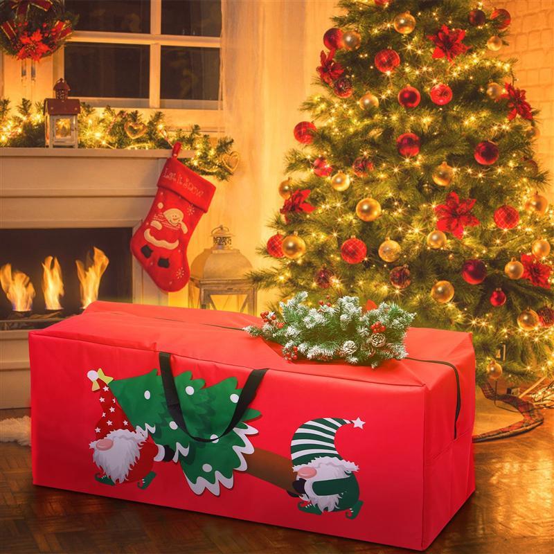 Christmas Tree Storage Bag Fits Up To 9 FT Disassembled Tree Xmas Party Supplies 50 X 130 X 45cm Container