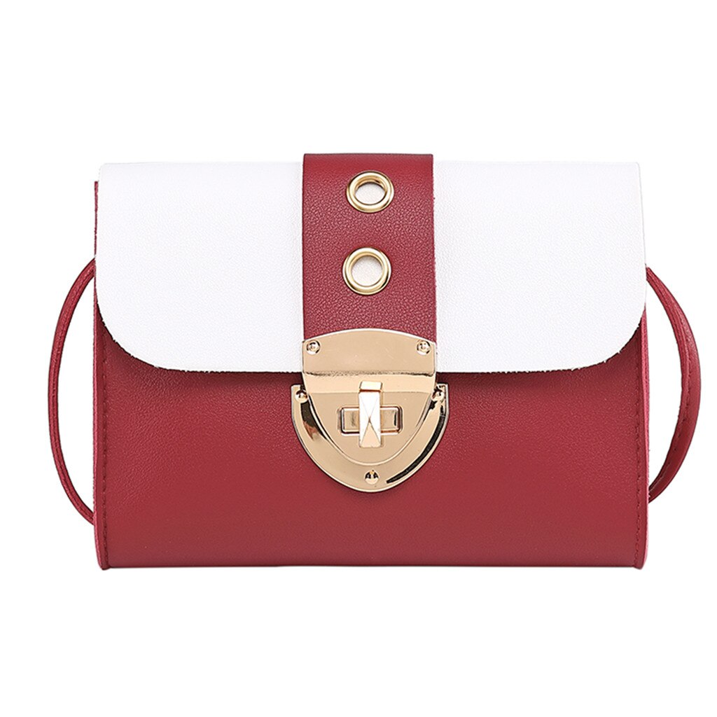 Mini Kleine frauen crossbody-tasche für Frauen Kleine Getäfelten Schulter Tasche retro Klappe Weibliche Handtaschen bolsas # t1P: rot