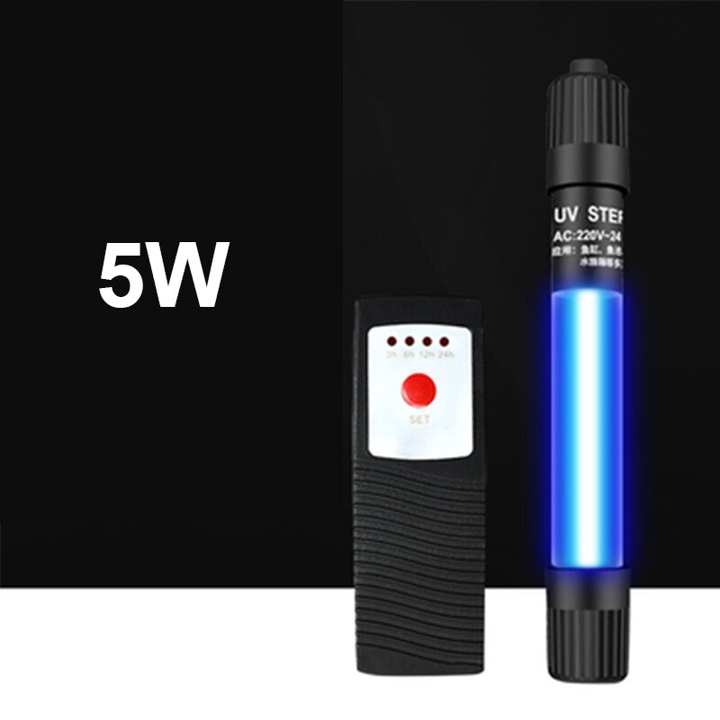 Aquarium UV Lights Sterilization / Clean Water / Algae Removal UV Lamp Aquarium Lighting Single Tube / Timer Fish Tank UV Lamp: 5W Single Tube Timer