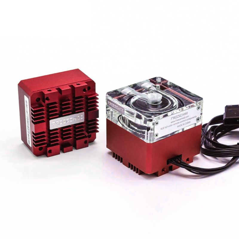 Computer Cooling PC Water Cooler Mute Pump 6 meter Flow 960L/H support RGB light: Red