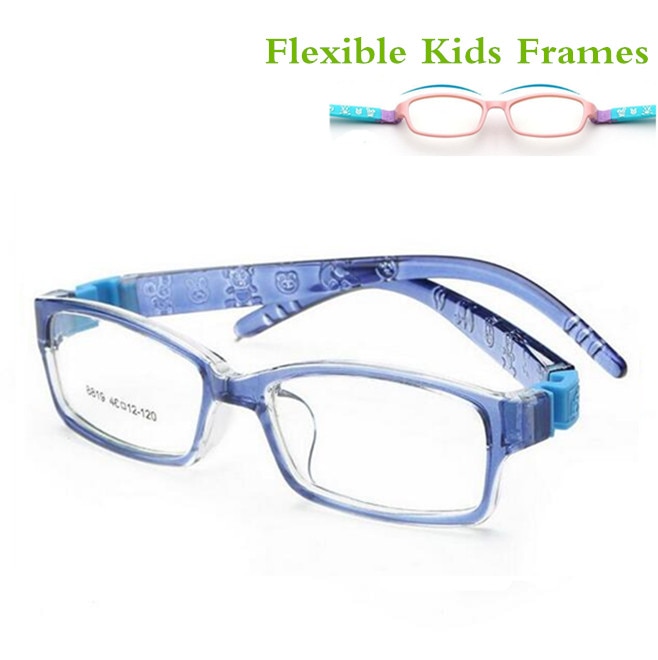 Ubrydelig fleksibel sikker nærsynethed optiske briller ramme briller børn rammer  tr90 brilleramme til børn spædbarn piger 8819