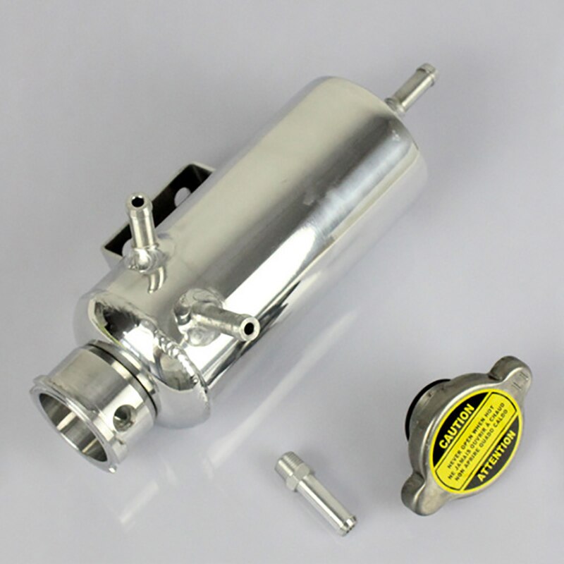 Universal Car Engine Radiator Cooling Water Aluminum Catch Can Coolant Tank Bottle Reservoir