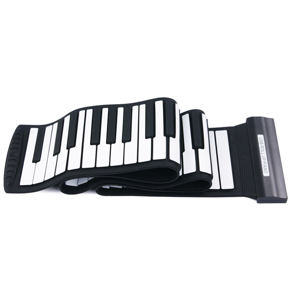 Piano enrolladas 88 teclas con altavoz interfaz USB de silicona para principiantes grabación de música teclado electrónico salida MIDI recargable