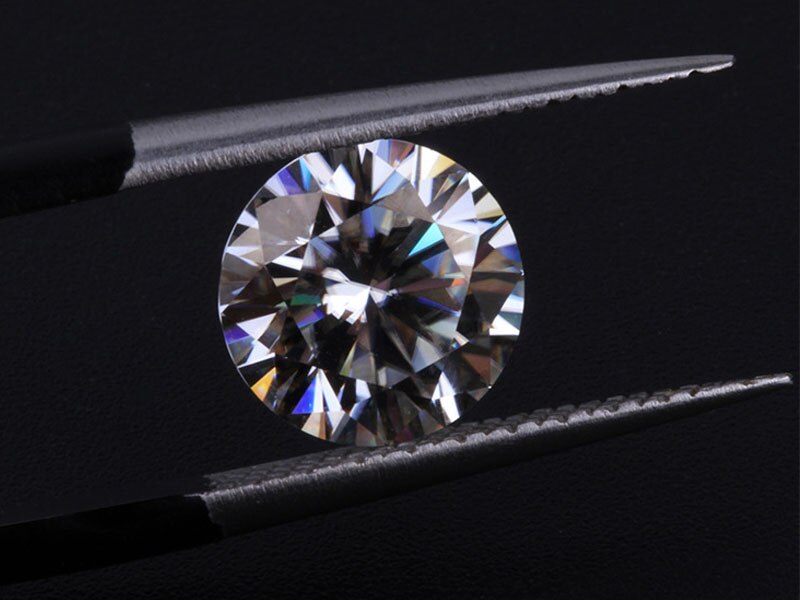 Løse ædelstene moissanite d farve 0.1ct 0.1 karat 3mm klarhed vvs runde smykker armbånd diamantring materiale løse sten
