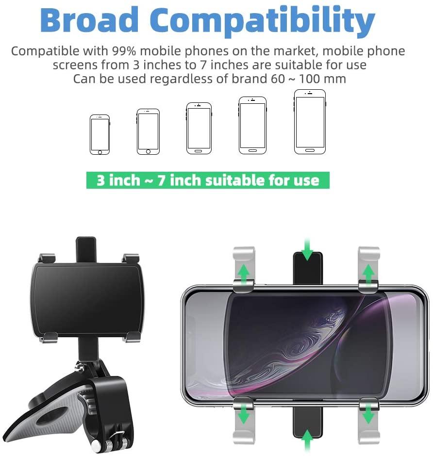 Car Vent Multi-functional Mobile Phone Holder Car Air Outlet Holder Interior Dashboard Rearview Mirror Car Navigation Support