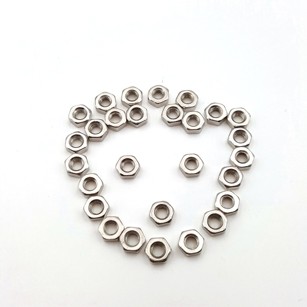 Écrous hexagonaux pour bricolage | M2 M2.5 M3 X 6MM 10MM 20MM, écrous pour usage domestique quotidien 50 pièces/lot