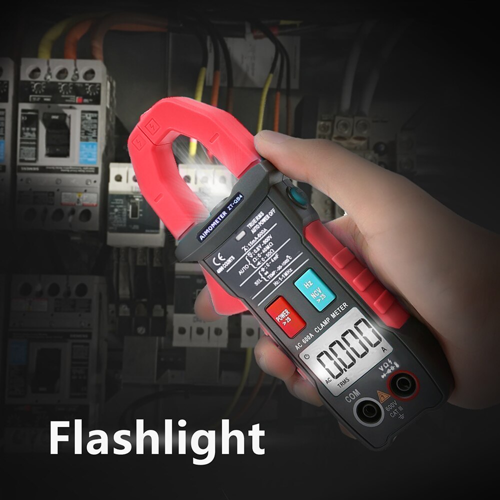 600a ström digital klämmätare automatisk ring smart tång amperemeter multimeter dc ac spänning temperatur ncv hz tester
