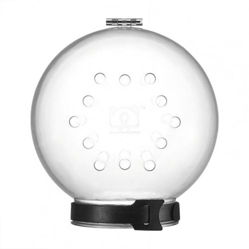 Cubierta protectora para la cabeza del gato, accesorio con forma de bola, antiarañazos, Anti lamer, orificios de ventilación, transpirable, suministros para mascotas: Transparent M