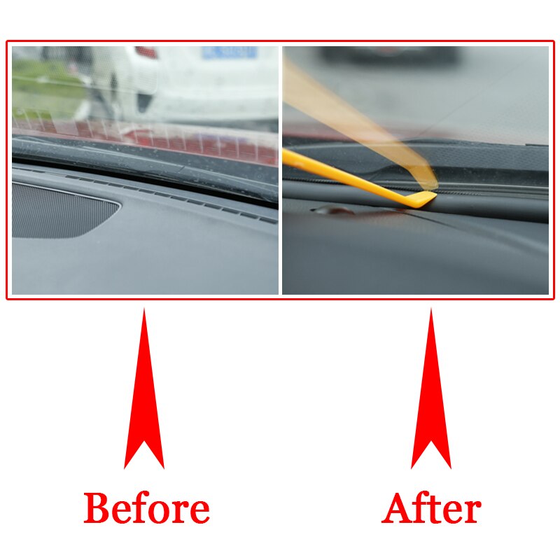 QCBXYYXH Auto-Styling Gummi Anti-Lärm Schalldichte Staubdichte Auto Armaturenbrett Windschutzscheibe Dicht Streifen Für Lada Granta -