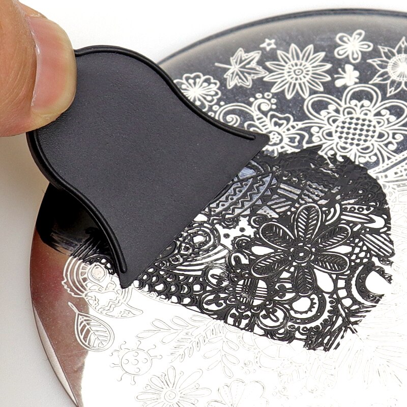10 stks/partij Schraper Bel Gereedschappen Stamping Nail Art Schraper Set Nail Stempelkommen Manicure Polish Afbeelding Template Tool