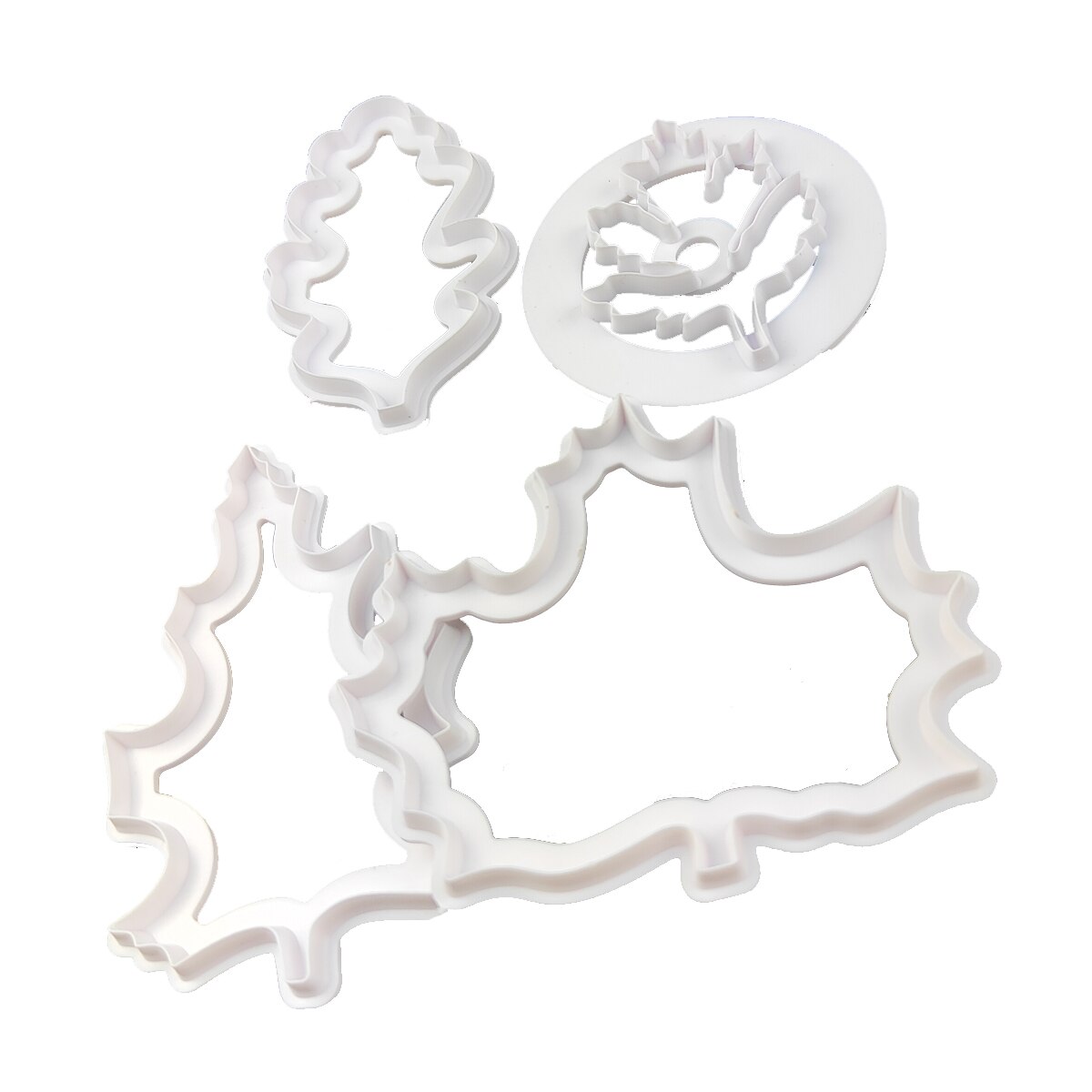 4Pcs Wedding Cake Bakken Esdoorn Bladeren Cookie Fudge Cutter Mould Leaf Thuis Keuken Biscuit Afdrukken Stempel Gereedschappen Drukken Fondant