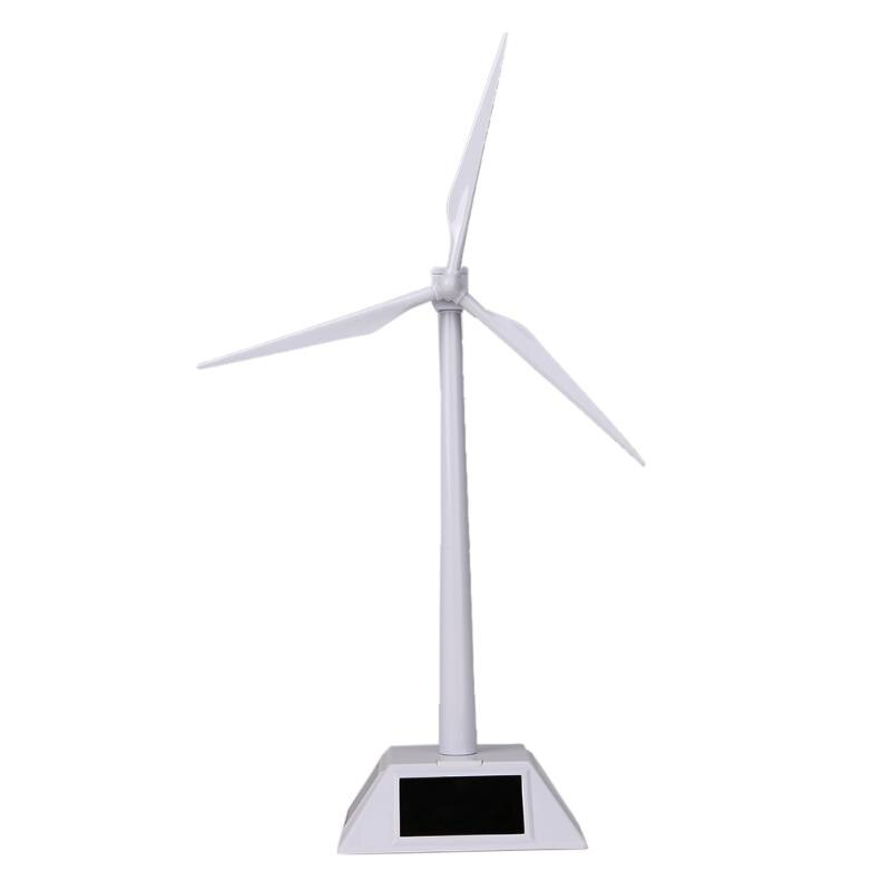 Desktop Model-Solar Powered Windmills/Wind Turbine&ABS Plastics White