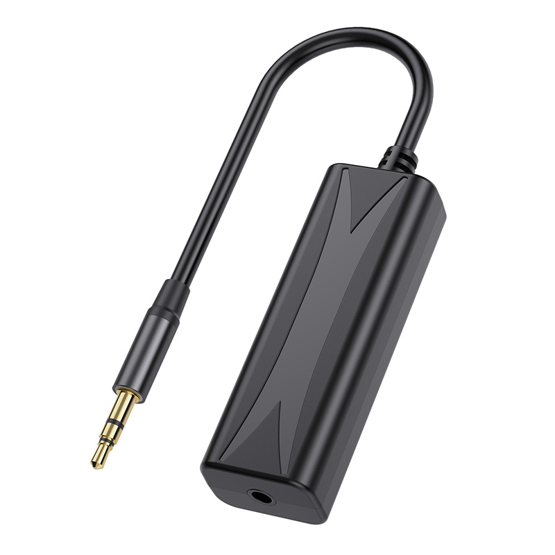 VAORLO Mini USB FM Transmitter Drahtlose Auto Kit Empfänger Stereo Muic Bluetooth 5,0 Adapter Für Auto Mit Mikrofon 3,5 AUX jack: Blau