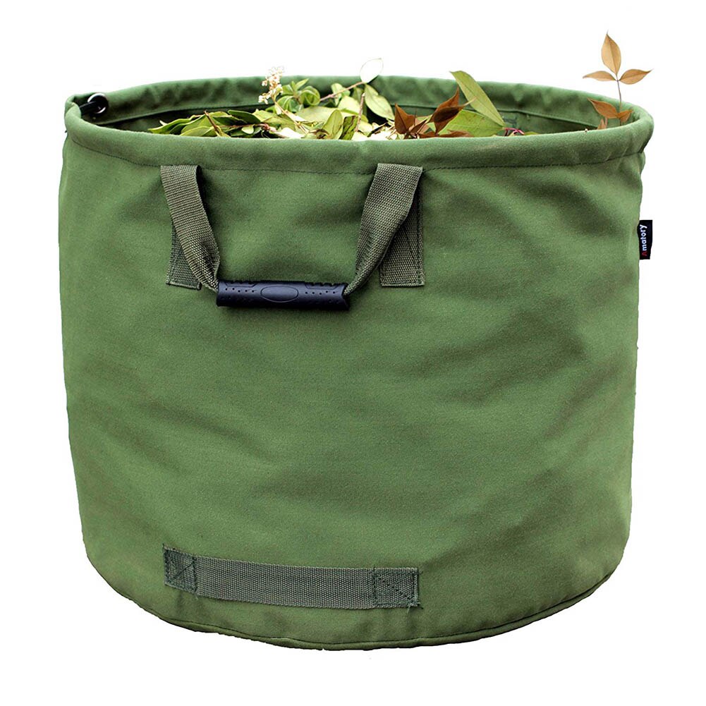 Sac à déchets Portable en toile de jardin, sacs à feuilles de pelouse, conteneurs, fourre-tout en bois de feu, sacs de rangement