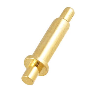 10Pcs Gold Tone Spherical Radius Tip Spring Loaded Testing Probes