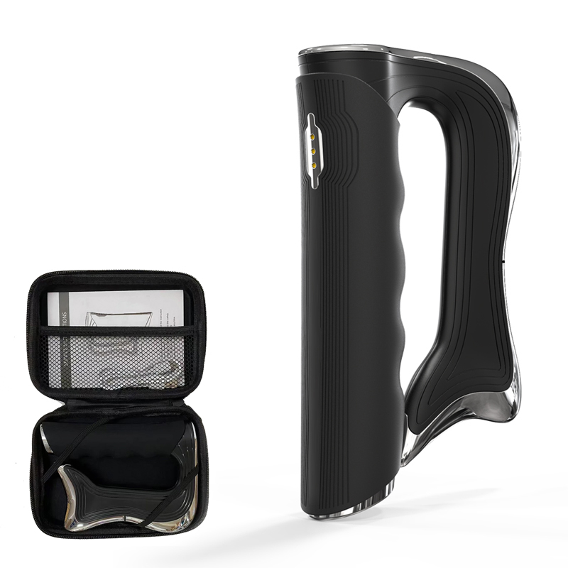Electric Fascia Knife Vibration Body Massager Muscle Relaxation Body Lifting Hyperblade Massage Blade Tool: Piano Black