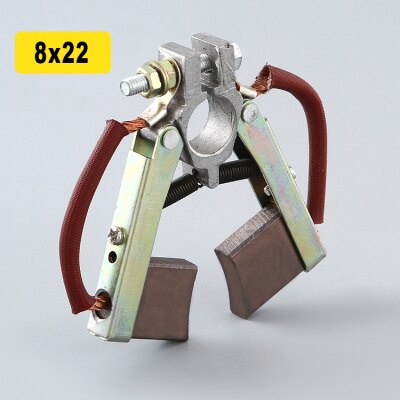 220V motor carbon brush holder assembly 380V universal herringbone bracket grip brush high-power v-shaped copper carbon brush ho: MULTI
