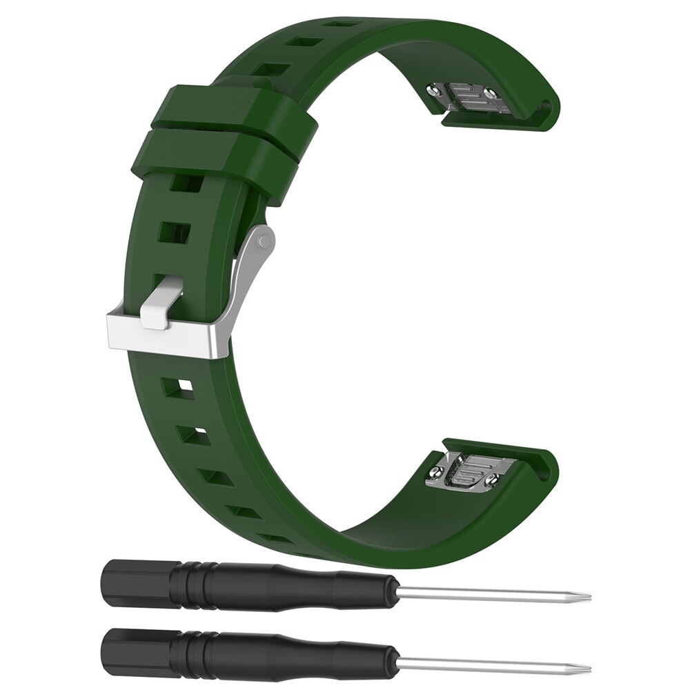 22 millimetri Cinturino In Silicone per Garmin Fenix 6 Pro 5 Più Forerunner 935 945 Strap Quick Fit Wristband libero di trasporto Intelligente accessori Per orologi: Army green