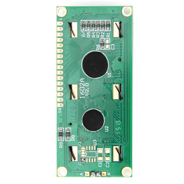 Claite 1 stk  dc5v lcd display modul 1602 tegn blå baggrundsbelysning optoelektronisk