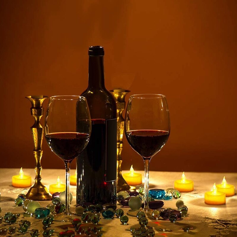 Tea Lights, 36 Pack Flameless LED Tea Light Candles Realistic Flickering Bulb Battery Operated Tea Lights(Warm Yellow)