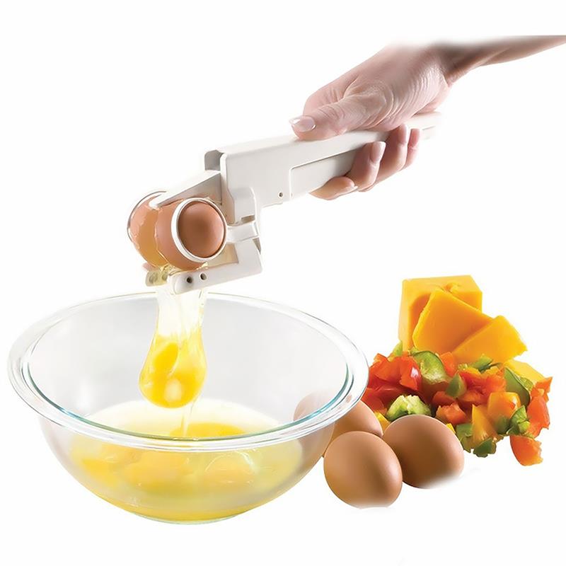 Egg Cracker Household Handheld Eggshell Opener Kitchen Cooking Egg Separator Kitchen Gadget