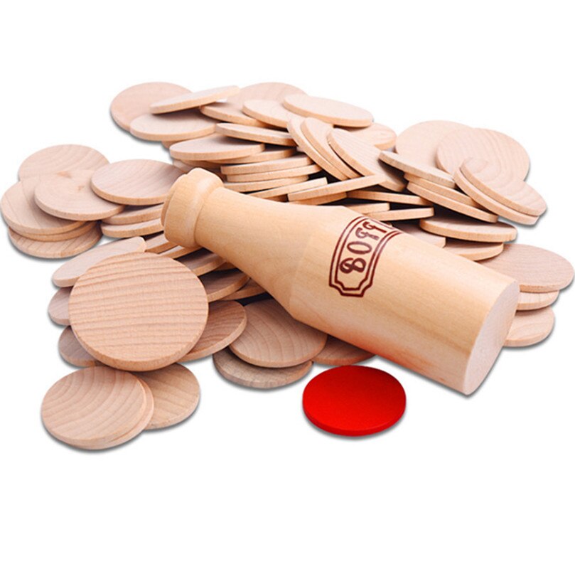Bloc empilable en bois enfants bouteille défi Jenga Puzzle jouet Bar club acclamant jeu accessoires mentaux