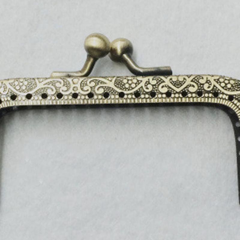 1 Pc Metalen Frame Kus Sluiting Arch Voor Portemonnee Tas Accessoires Diy Brons 8.5 Cm Purse Frame